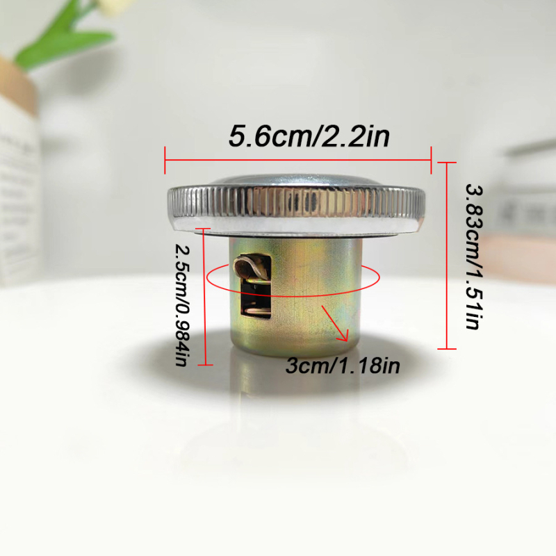 Стоманен капак за резервоар на мотори и трицикли – универсален модел със ключ и стандартен дизелов капак за резервоар с уплътнение против течове