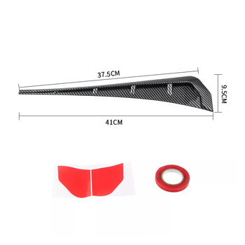 Universal ABS εξωτερικό αυτοκόλλητο πλευρικού αεραγωγού αυτοκινήτου, προσομοίωση καρχαρία‑βράγχιο για Civic. Μάρκα Always red