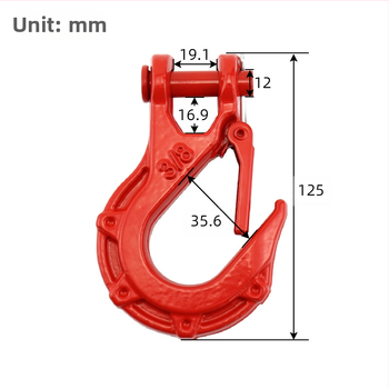 Σφυρηλατημένος γάντζος ρυμούλκησης για ηλεκτρική winch – εξαρτήματα διάσωσης εκτός δρόμου, ειδικού σχήματος, Qingdao Haiyicheng Rigging