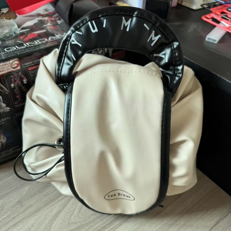 Geantă de machiaj Han Shi Lazy Makeup Bag, material PU, formă de geantă, multifuncțională pentru călătorii, stil modern minimalist