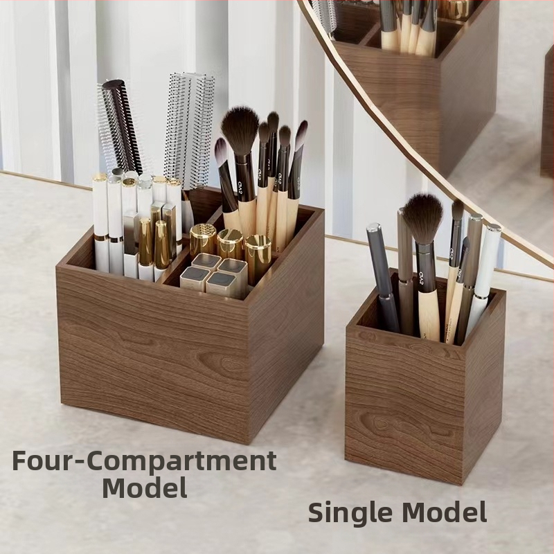 Кутия за съхранение на козметика от масивно дърво – Bestar, печатано лого, персонализирана обработка, ретро стил, пускана през 2016