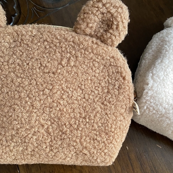 Τσαντάκι καλλυντικών από βελούδινο ύφασμα, κυβικό σχήμα, γλυκό cartoon στυλ, μοντέλο xx-85, για ταξίδια και οικιακή αποθήκευση