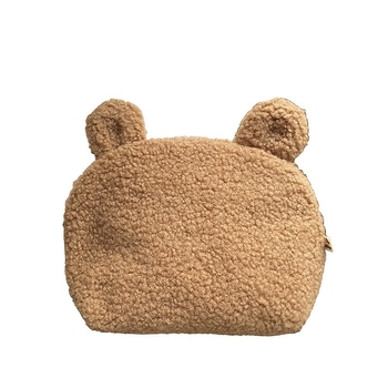 Τσαντάκι καλλυντικών από βελούδινο ύφασμα, κυβικό σχήμα, γλυκό cartoon στυλ, μοντέλο xx-85, για ταξίδια και οικιακή αποθήκευση