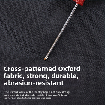 Zhanjie Унисекс чанта за пътуване за тоалетни с двойно отделение за сухо и мокро, водоустойчива, голям капацитет, Oxford плат, подплата полиестер