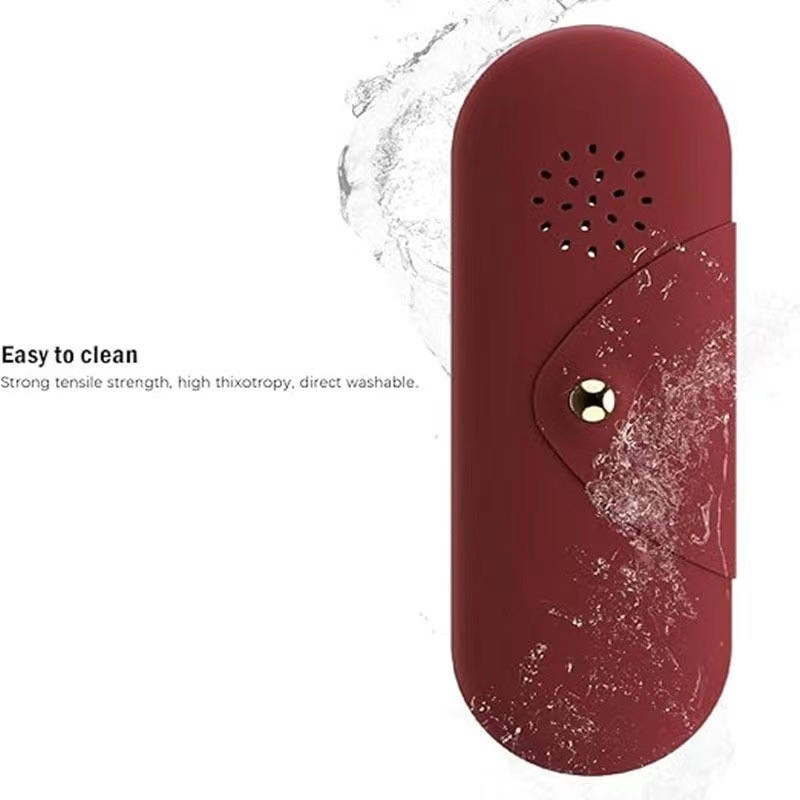 Kosmetinis krepšys su silikonine šepetėlio rankena, dėžutėje įpakavimas, šerelių medžiaga: kita, nešiojama rankena