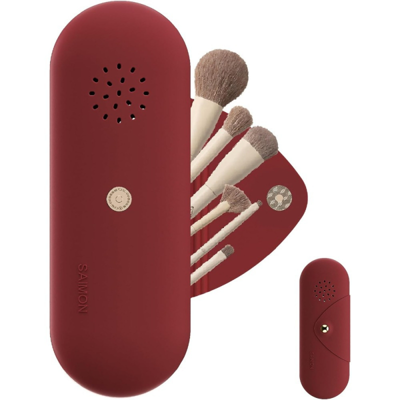 Kosmetinis krepšys su silikonine šepetėlio rankena, dėžutėje įpakavimas, šerelių medžiaga: kita, nešiojama rankena