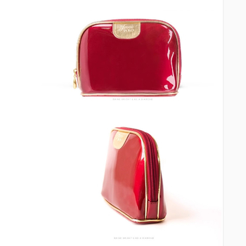 Чанта за козметика, PU материал, градски минималистичен стил, голям капацитет, подплата от полиестер, за ежедневна употреба.