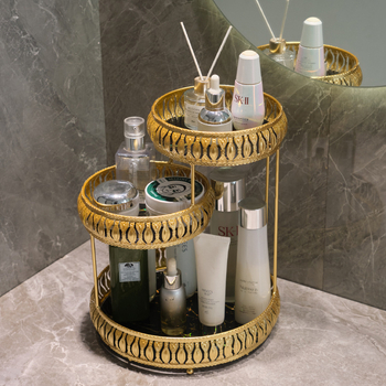 Μεταλλικός 3-επίπεδος επιτραπέζιος ράφι αποθήκευσης, φορητός και αποσπώμενος, ανθεκτικός στην υγρασία, ιδανικός για γραφείο, υπνοδωμάτιο, μπάνιο και καθιστικό