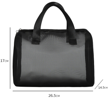 Чанта за грим, комплект от три части за пътуване от найлон с цип, вместимост 36–55 л, марка Meicheng