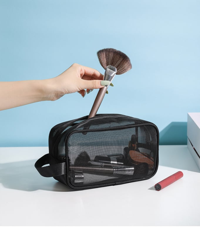 Makeup torba, trodijelni najlonski putni organizator sa zatvaračem, kapacitet 36-55 L, marka Meicheng