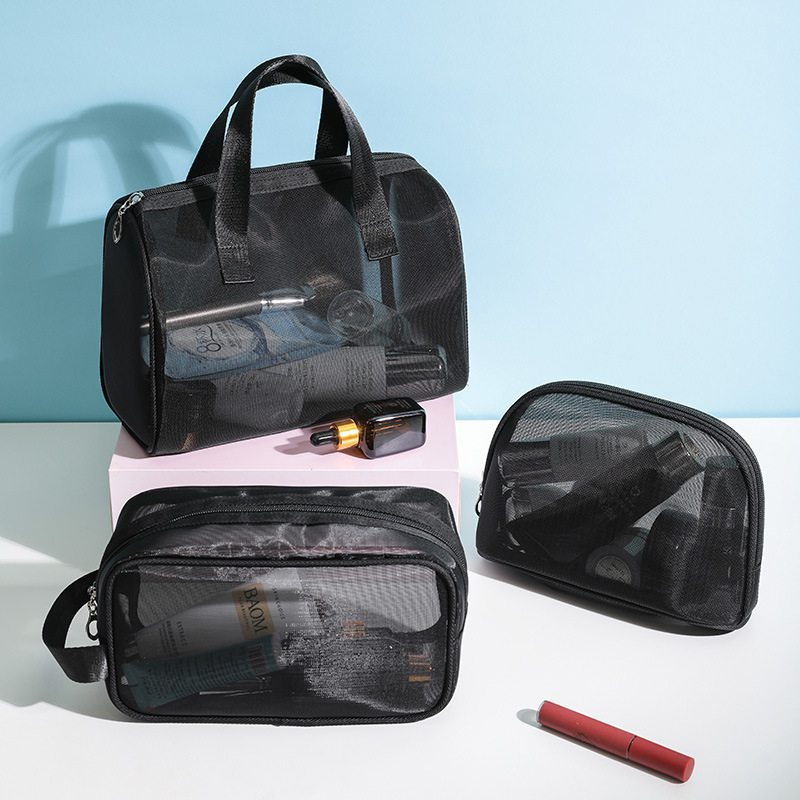 Makeup torba, trodijelni najlonski putni organizator sa zatvaračem, kapacitet 36-55 L, marka Meicheng