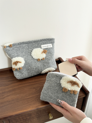 Geantă pentru cosmetice cu model animal, exterior poliester și căptușeală poliester, pentru uz zilnic, organizator intern