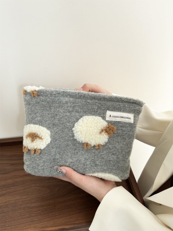 Geantă pentru cosmetice cu model animal, exterior poliester și căptușeală poliester, pentru uz zilnic, organizator intern