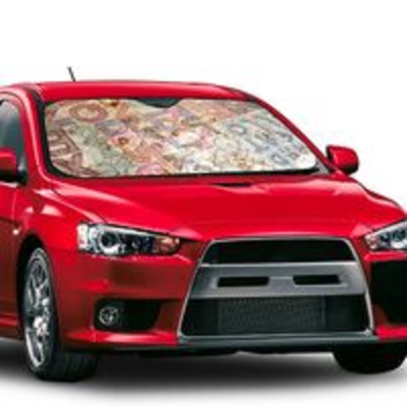 Umbra pentru geam auto, rigidă, poliester, montaj cu ventuze, procesare personalizabilă