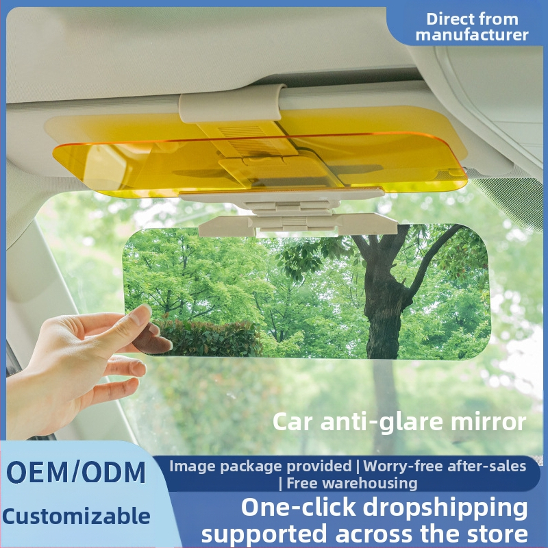 Automobilio saulės skydelis akiniams vairuotojui su antiatspindėjimu, diena-naktis naudojimui; PVC medžiaga; kortelės montavimas; logotipo spausdinimas; pritaikymas ir licencijuotas privatūs ženklas