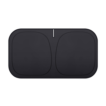 Αντηλιακή ασπίδα για το μπροστινό παρμπρίζ αυτοκινήτου – τιτάνιο ασημί + ύφασμα αντίκτυπου, ενσωματωμένη εγκατάσταση, καθολική εφαρμογή, προσαρμογή και εκτύπωση λογότυπου