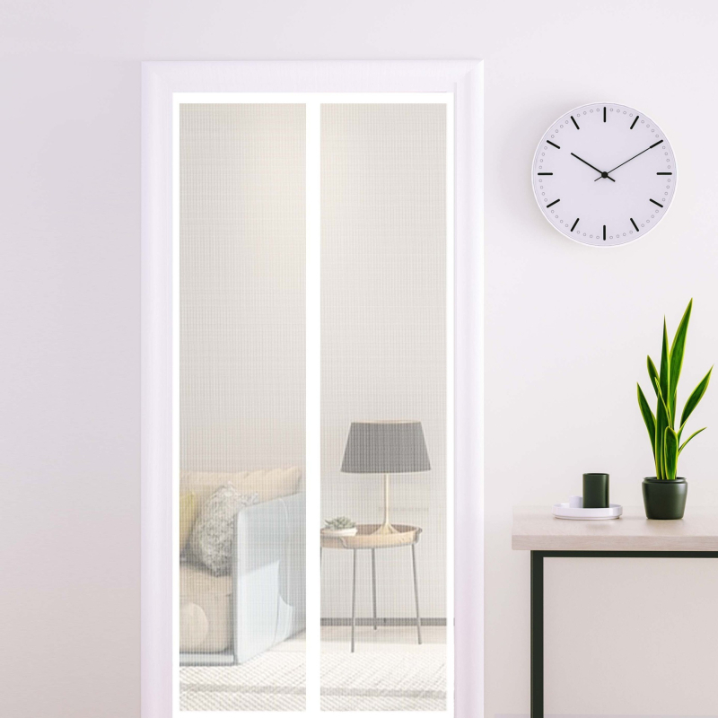 Magnetinė plona gauzė durų užuolaidė; poliesteris; anti-mosquito; tinkama svetainei, miegamajam ir balkonui; stilius modernus paprastumas; prekės ženklas yononet.