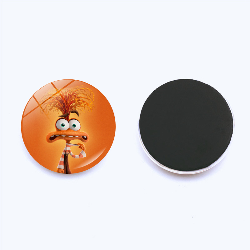 Μαγνητάκια ψυγείου με Inside Out εκφράσεις, σε κρυστάλλινο σχέδιο, από συνθετική ρητίνη, εξατομικεύσιμα