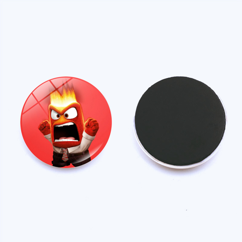 Μαγνητάκια ψυγείου με Inside Out εκφράσεις, σε κρυστάλλινο σχέδιο, από συνθετική ρητίνη, εξατομικεύσιμα