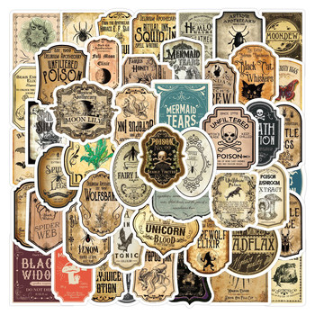 Nordic стил водоустойчиви стикери за етикети с графити на напитки — DIY комплект 60 броя за скейтборд, бутилка за вода и багаж; HD печат