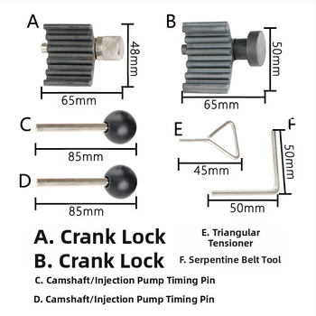 HTL 6-τεμάχιο σετ εργαλείων αυτοκινήτου – στερέωση του στροφαλοφόρου άξονα και εργαλεία αντικατάστασης χρονιστικού ιμάντα για Volkswagen και Audi
