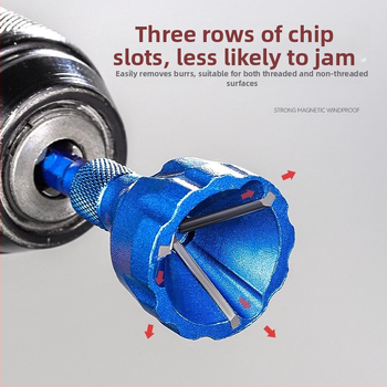 Εργαλείο φασκιρίσματος και εξομάλυνσης ακρών με εξακονικό άξονα, ανθεκτικό κράμα βολφράμιας ατσάλι, τρεις λεπίδες