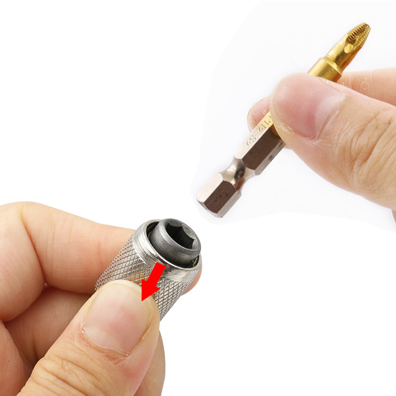 Kalapácsos fúró adapter – körös szárúból hexagonális szárú adapterre, acél, QST EXPRESS