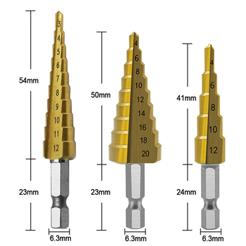 Xingweiqiang σετ σταδίων κοπτών με εξάγωνο άξονα, επίστρωση τιτάνιο, συσκευασμένο σε κουτί