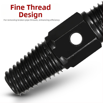 Εξαγωγέας σπασμένων κεφαλών βιδών σε υδραυλικούς σωλήνες — χάλυβας άνθρακα, μήκος 90 mm, βάρος 0,2 kg, καθολικός εξαγωγέας