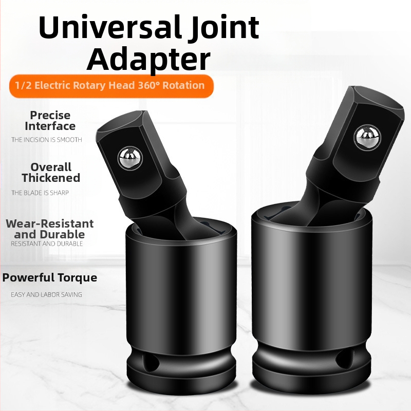 Univerzalni zglobni adapter za utičnicu za pneumatijski/električni odvijač, 360° rotacija; materijal: kromomolibden čelik; površinska obrada: kromiranje; težina: 170; marka: Other