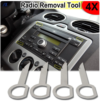 Praise CD disassembly key tool, комплект от 4 броя, за VW, Ford, Audi, Mercedes-Benz