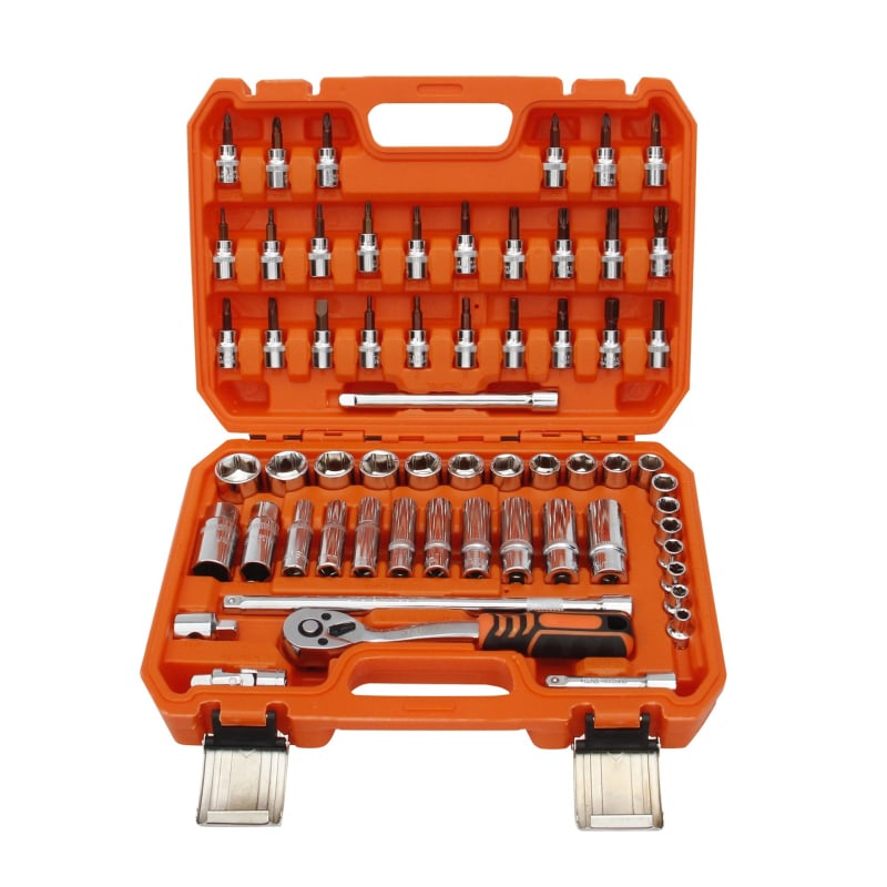 SRUNV σετ 53 τεμαχίων με 1/4-ιντσα οδηγό, χρωμιοβανadiu ατσάλι, για επισκευές αυτοκινήτων