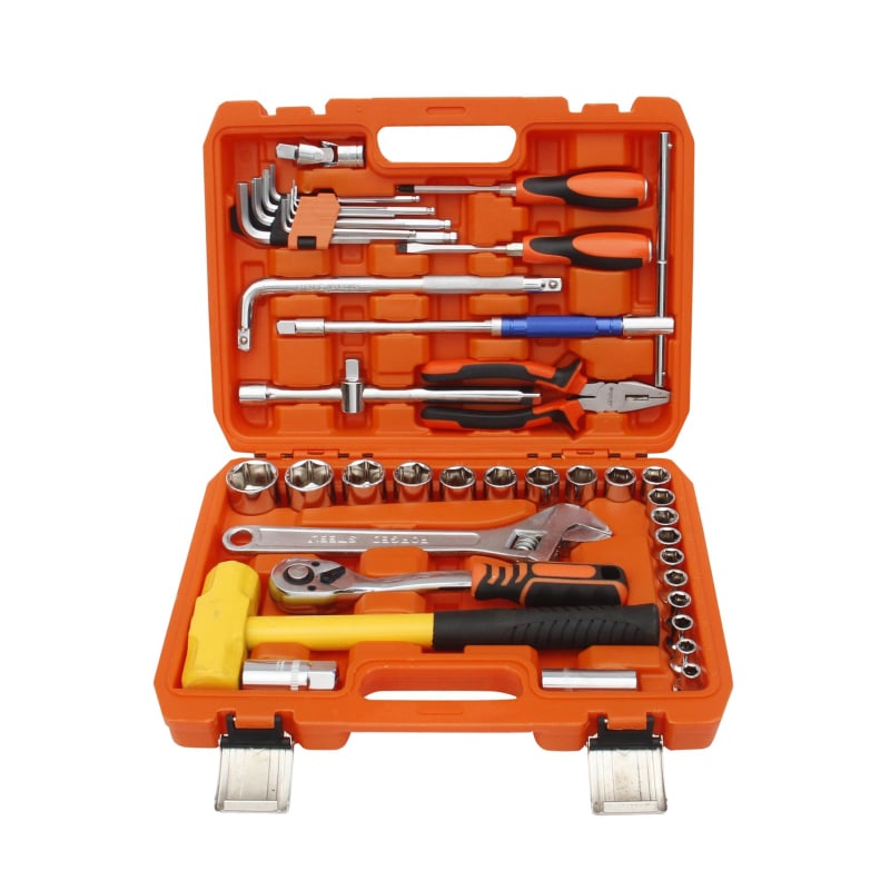 SRUNV σετ 53 τεμαχίων με 1/4-ιντσα οδηγό, χρωμιοβανadiu ατσάλι, για επισκευές αυτοκινήτων