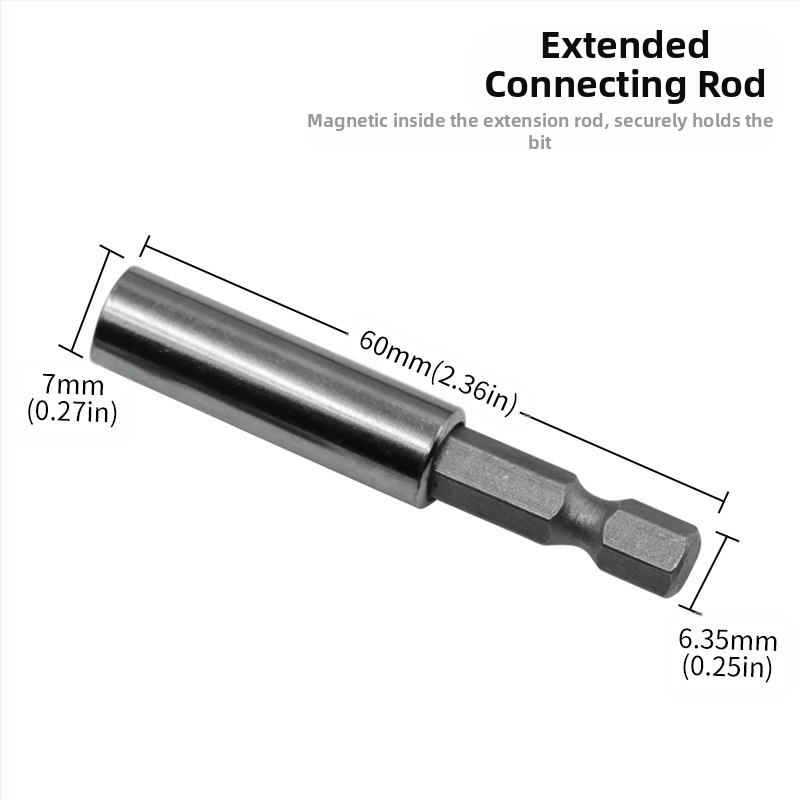 33 части комплект битове за електрическа отвертка, магнитни битове, въглеродна стомана, неизолирани, тегло 300 г