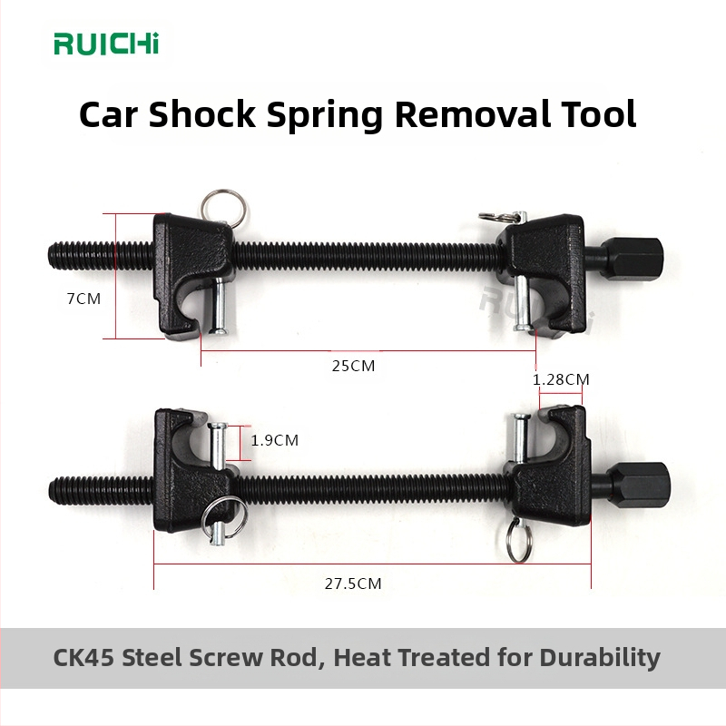 DTBD 2pc комплект за демонтаж на автомобилен амортисьор и компресор за пружини — хром ванадий стомана, пластмасова кутия, тегло 3.6 кг