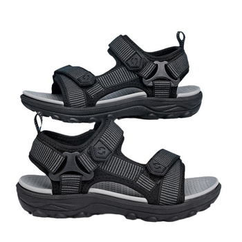 Sandale pentru copii, băieți 7-12 ani, cu vârf deschis, țesătură pe partea superioară, Velcro