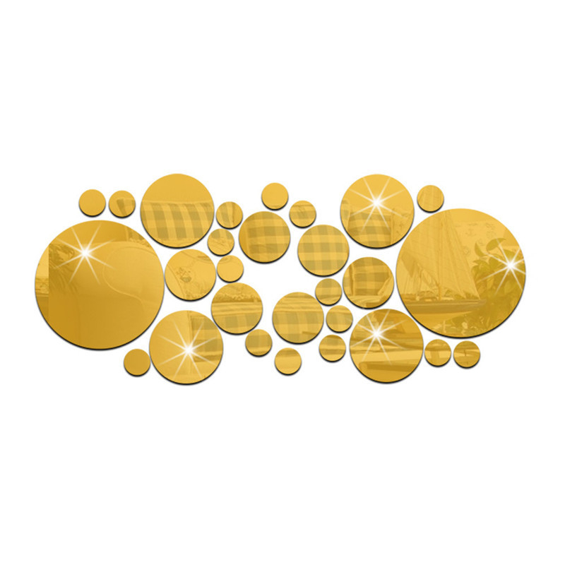 3D ακρυλικοί κυκλικοί καθρέπτες τοίχου αυτοκόλλητα, αυτοκόλλητα, απλός σχεδιασμός, μοτίβο μονόχρωμο, σειρά Finding Nemo, δύο σετ: 32 ή 26 τεμάχια