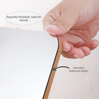 Десктоп огледало едностранно, дървена рамка, подходящо за дневна, спалня и баня