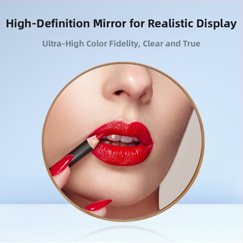 Козметично огледало с увеличително лупа: 3x, 5x, 7x, 10x, 20x и 30x; преносимо; с три вакуумни чаши за баня