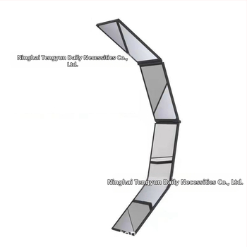 Сгъваемо четириъгълно огледало за гледане на задната част на главата и самостоятелно подстригване; ABS рамка; възможност за печат на лого; персонализируемо.