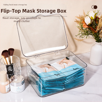 Kosmetikos laikymo dėžutė su atverčiamu dangteliu, plastikinė, modernus minimalistinis stilius (Medžiaga: Plastikas; Logotipo spausdinimas: Taip; Pritaikymas: Galimas; Išleidimo data: 2023; Prekės ženklas: Ruan zan)