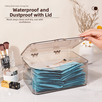 Kosmetikos laikymo dėžutė su atverčiamu dangteliu, plastikinė, modernus minimalistinis stilius (Medžiaga: Plastikas; Logotipo spausdinimas: Taip; Pritaikymas: Galimas; Išleidimo data: 2023; Prekės ženklas: Ruan zan)