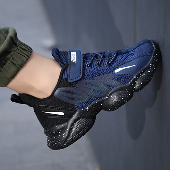 Αγόρια mesh αθλητικά παπούτσια με διαπνοή, Velcro κλείσιμο, EVA σόλα, για ηλικίες 4–16 ετών