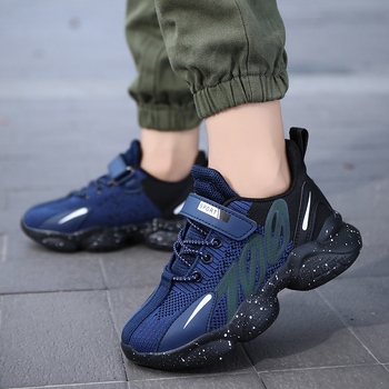 Αγόρια mesh αθλητικά παπούτσια με διαπνοή, Velcro κλείσιμο, EVA σόλα, για ηλικίες 4–16 ετών