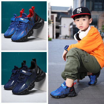 Αγόρια mesh αθλητικά παπούτσια με διαπνοή, Velcro κλείσιμο, EVA σόλα, για ηλικίες 4–16 ετών