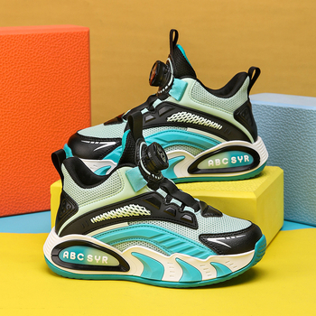 Παιδικά παπούτσια για τρέξιμο με διαπνέον επάνω από ύφασμα, ελαφριά EVA σόλα, κλείσιμο με περιστρεφόμενη αγκράφα, για ηλικίες 4-16 ετών