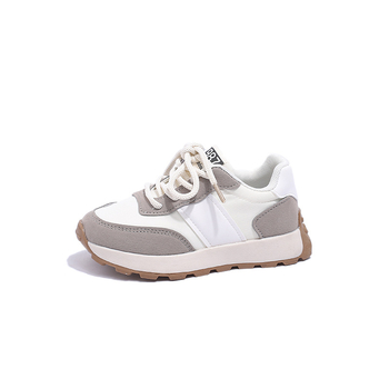 Παιδικά αθλητικά παπούτσια για κορίτσια — επάνω μέρος από microfiber δέρμα, σχέδιο σε χρωματική αντιστοίχιση, κορδόνια μπροστά, καουτσούκ σόλα, ηλικίες 4–16 ετών