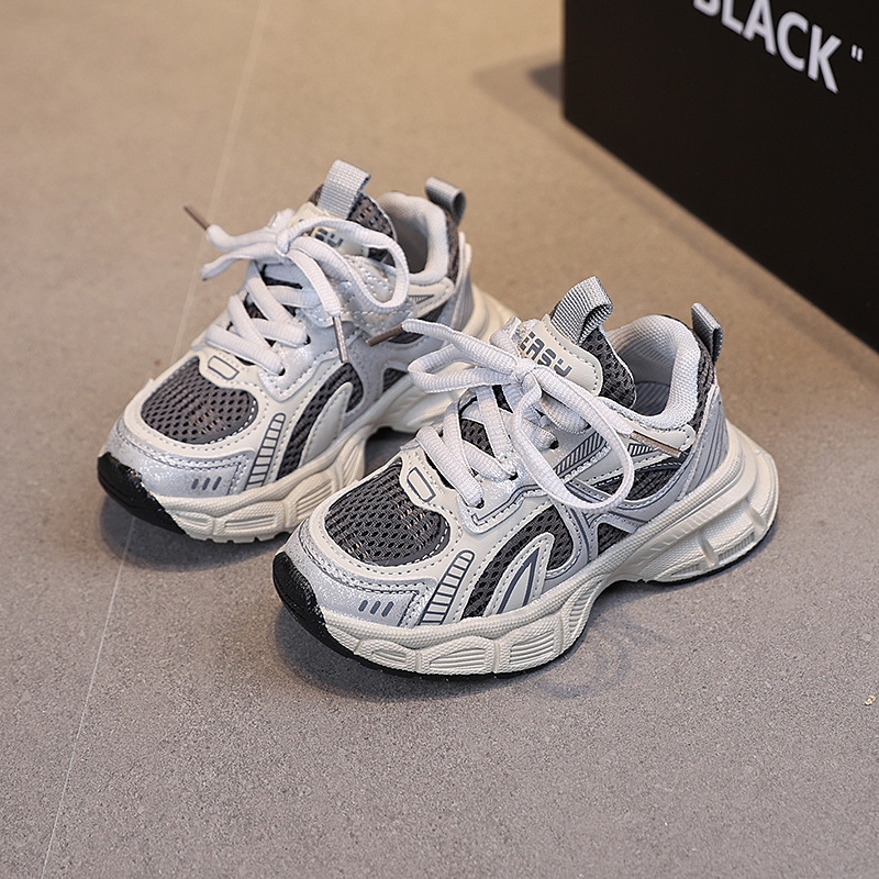 Dječje tenisice s mrežastim gornjim dijelom, lagane, unisex tenisice za trčanje s Velcro zatvaračem, protuklizne