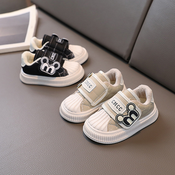 Παιδικά παπούτσια για περπάτημα με Velcro, συνθετικό δέρμα, μαλακή σόλα, για 12–36 μήνες