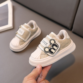 Παιδικά παπούτσια για περπάτημα με Velcro, συνθετικό δέρμα, μαλακή σόλα, για 12–36 μήνες